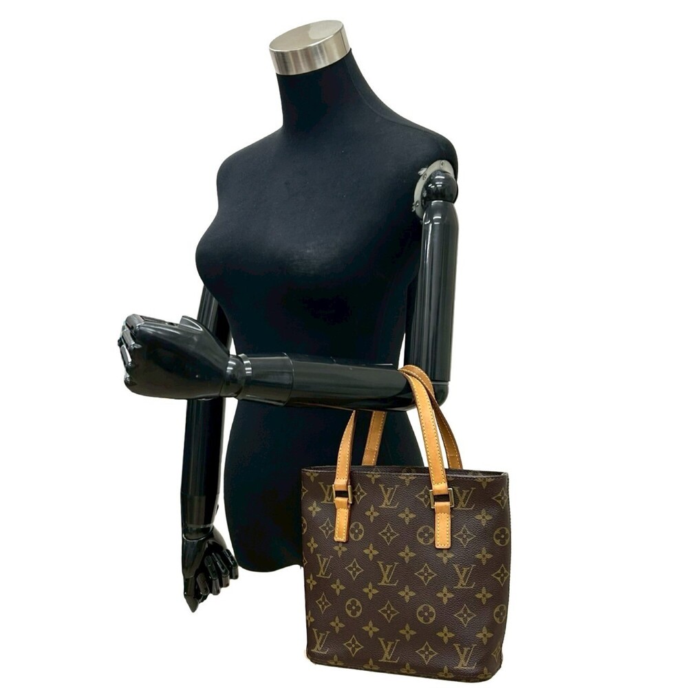 LOUIS VUITTON Vintage Brown Monogram Leather Tote Bag - Picture 2 of 10